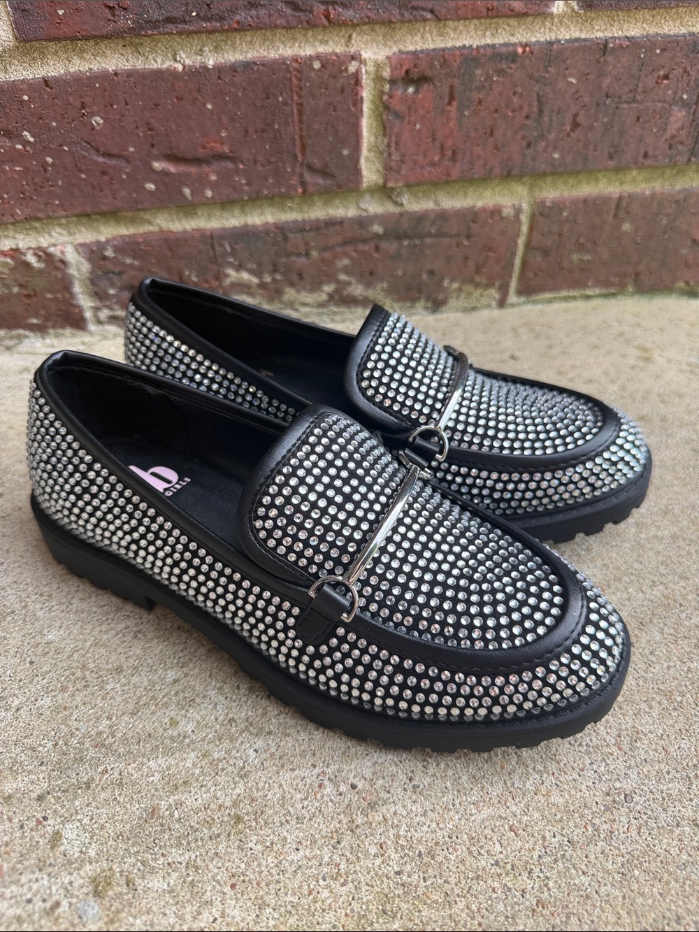 GB Girls Rhinestone Loafers
